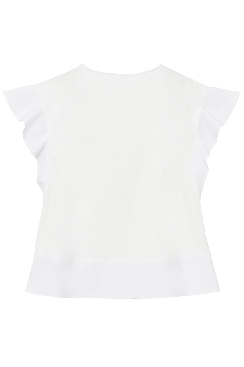 ANAYI(アナイ)｜コットンスムースフリルスリーブ プルオーバー