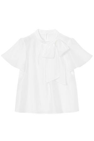 アナイ/ANAYIのシアーオーガンジーボウタイ ブラウス(110400/110402)