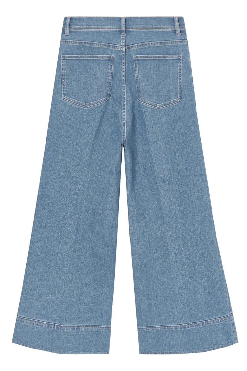 美品 24SS アナイ ストレッチデニムワイドパンツ 洗える 美シルエット 36 美品 24SS アナイ ストレッチデニムワイドパンツ 洗える 美