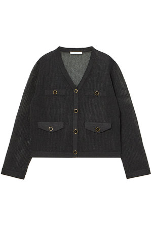 アナイ/ANAYIのペーパーヤーンアイレットカーディガン(110300/110303)