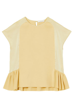 アナイ/ANAYIの布帛コンビフリルヘムプルオーバー(110400/110402)