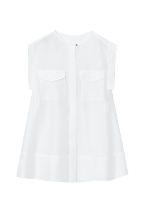 アナイ/ANAYIのシアーテンセルポケット付きブラウス(110400/110402)