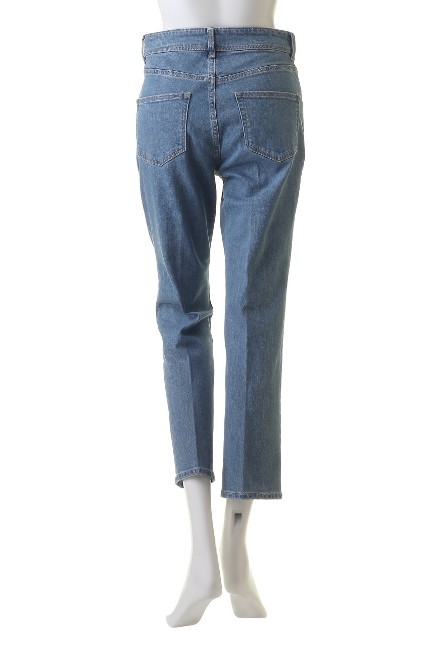 ANAYI(アナイ)｜ストレッチデニムストレートパンツ/ブルー の通販