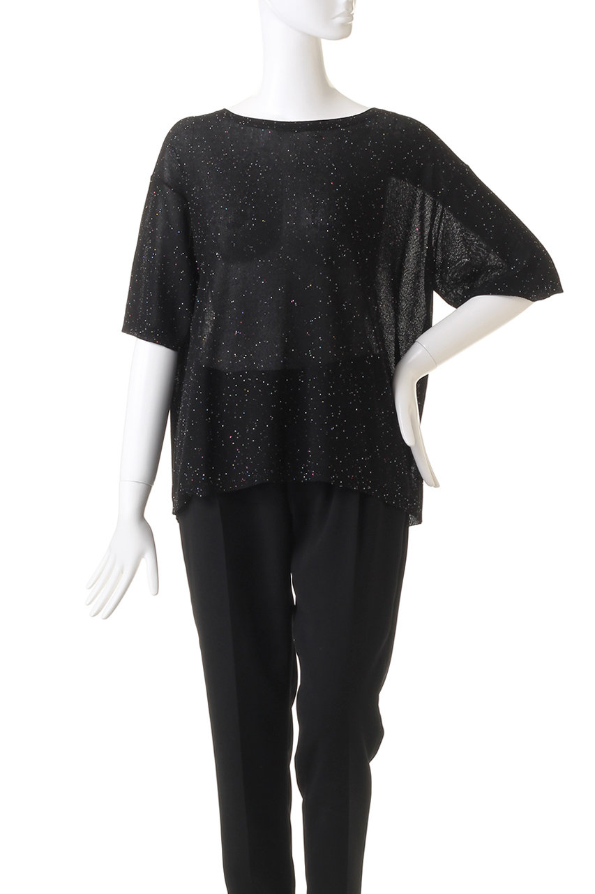 ANAYI(アナイ)｜マルチカラースパングルTプルオーバー/オフホワイト の