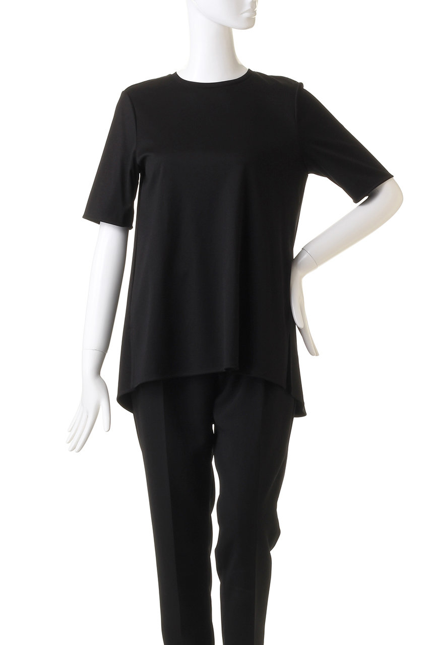 ANAYI(アナイ)｜コットンスムース後ろフレアプルオーバー/ホワイト の