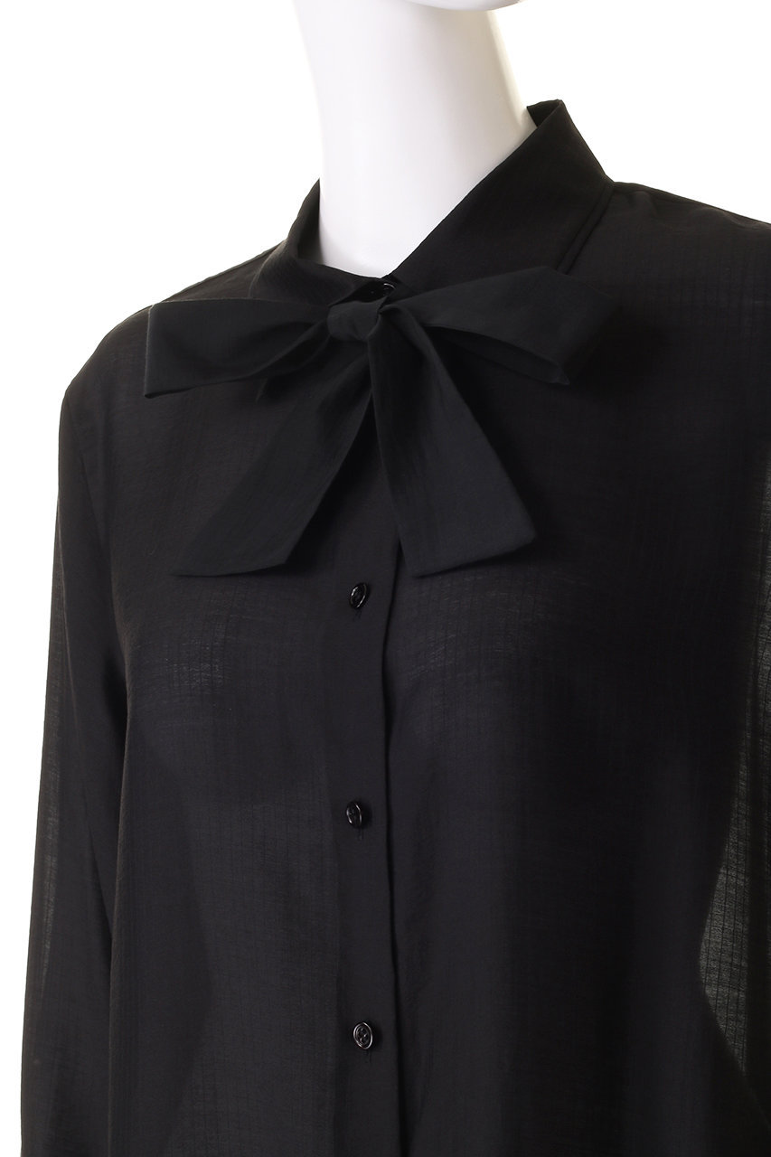 ANAYI(アナイ)｜シアーストライプタイツキシャツ/ホワイト の通販