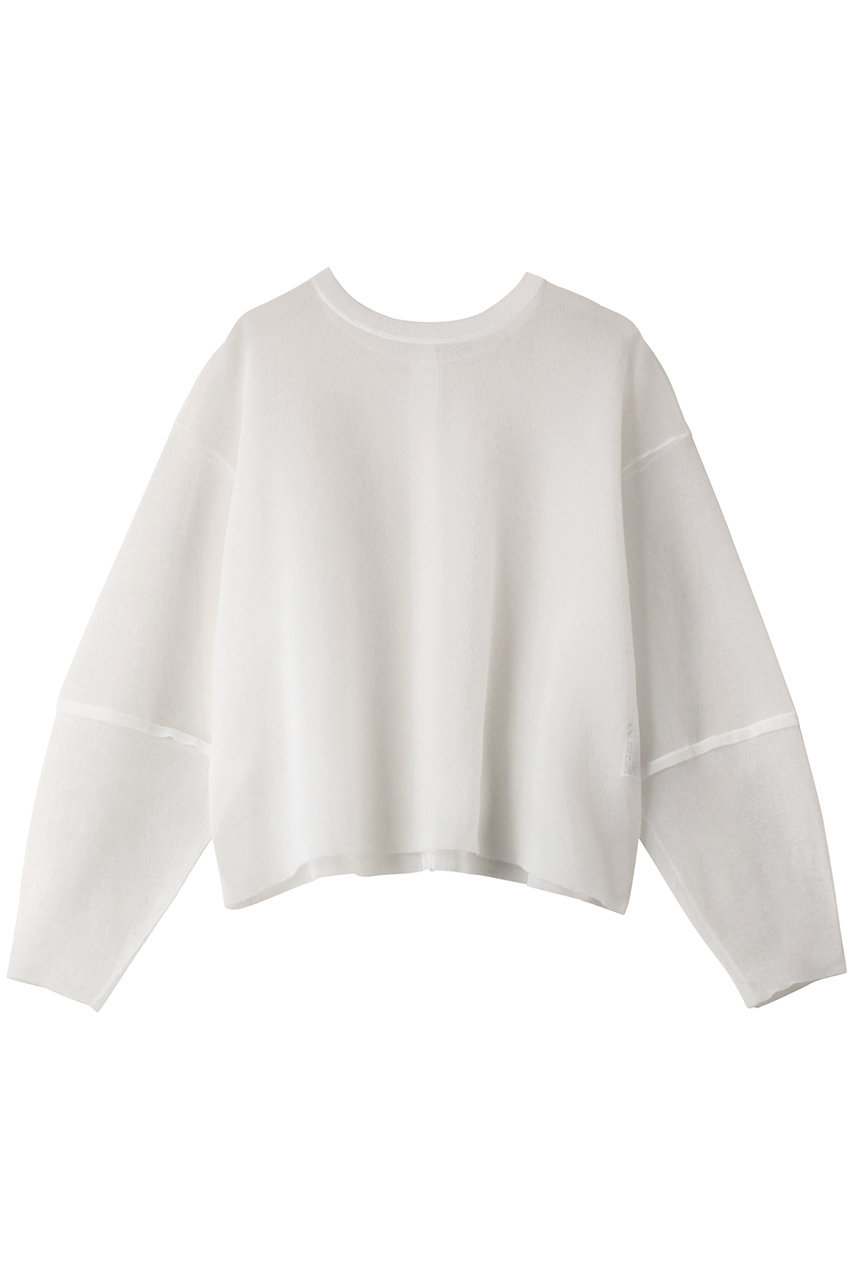 ANAYI シアースムース2WAYプルオーバー (ホワイト, 38) アナイ ELLE SHOP ANAYI シアースムース2WAYプルオーバー (ホワイト, 38) アナイ ELLE SHOP