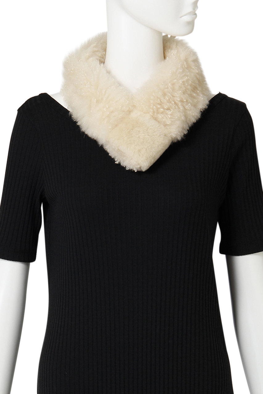 ANAYI(アナイ)｜カシミヤファーSTOLE/アイボリー の通販｜ELLESHOP