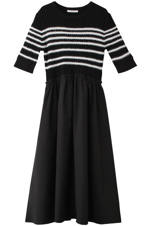 アナイ/ANAYIのフェザーボーダードッキングワンピース(110500/110503)