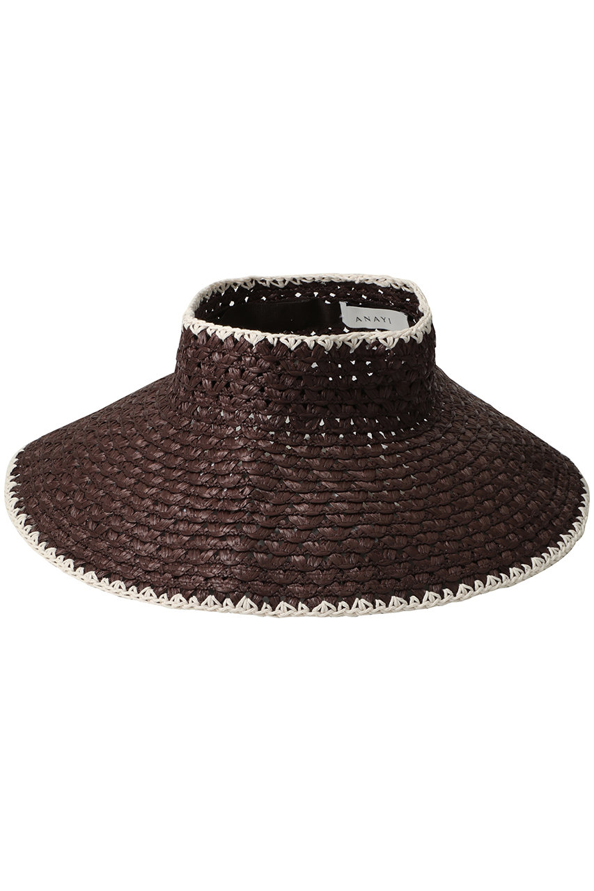 ANAYI IクラウンレスHAT (ブラウン, 1) アナイ ELLE SHOP ANAYI IクラウンレスHAT (ブラウン, 1) アナイ ELLE SHOP
