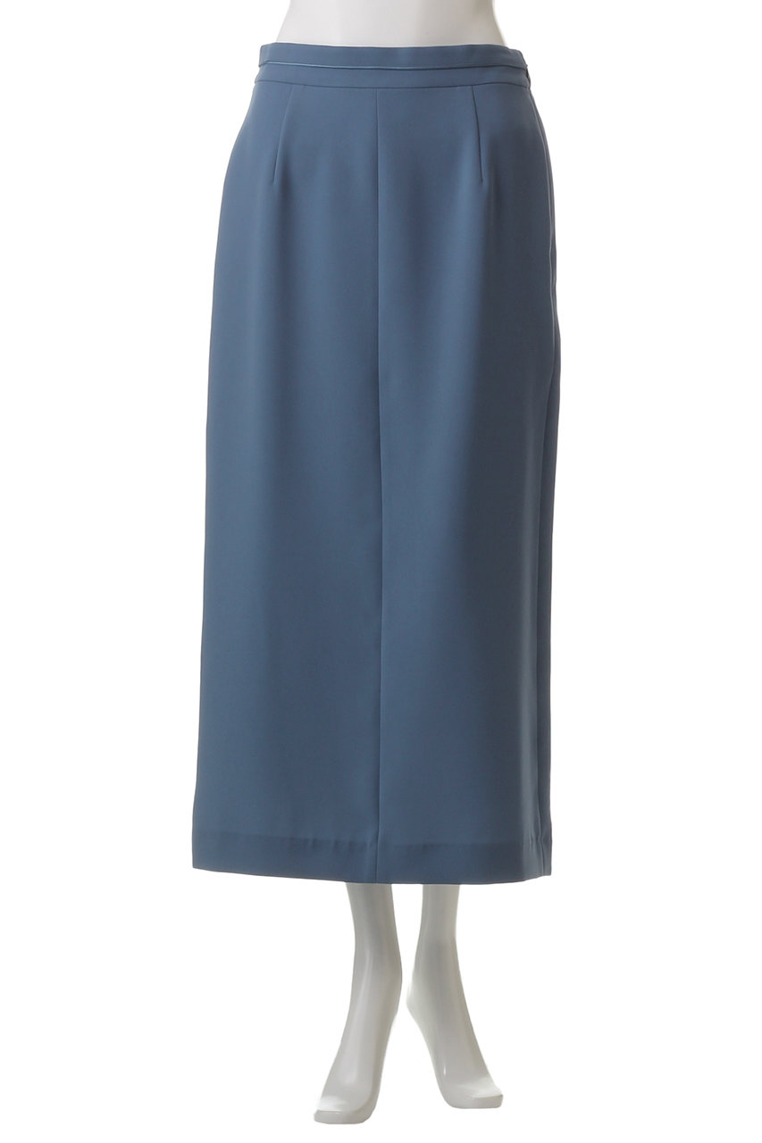 ANAYI(アナイ)｜パウダリータイトロングスカート/ブルー の通販