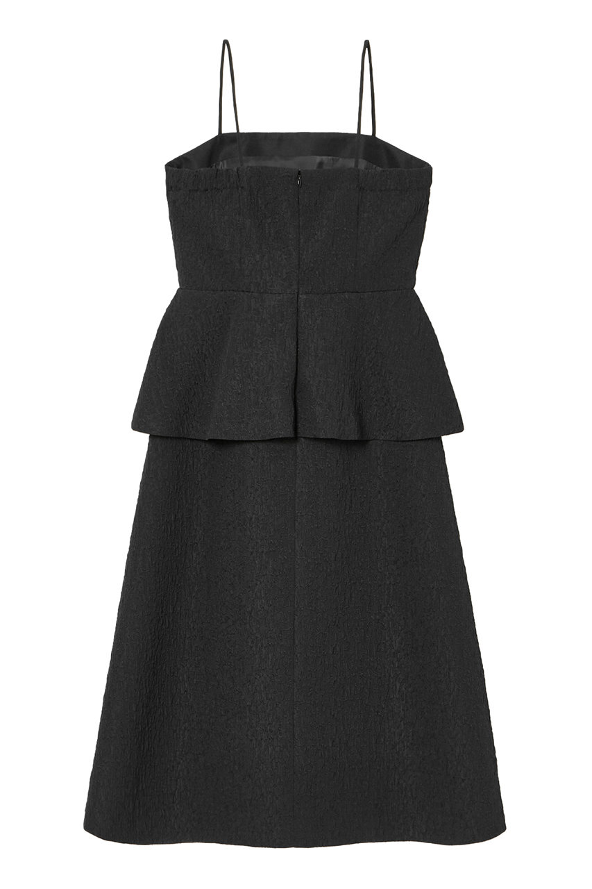 ANAYI アナイ トリプルクロスチェーンストラップワンピース ブラック アナイ ANAYI 24SS トリプルクロスジャンパースカート