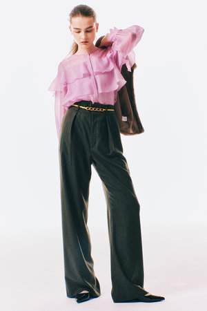 アナイ/ANAYIのラメストライプパンツ(110600/110601)