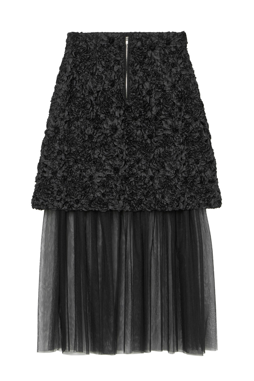 ANAYI ライトローン 刺繍スカート 黒 38 ANAYI ライトローン 刺繍スカート 黒 38 ANAYI ライトローン 刺繍