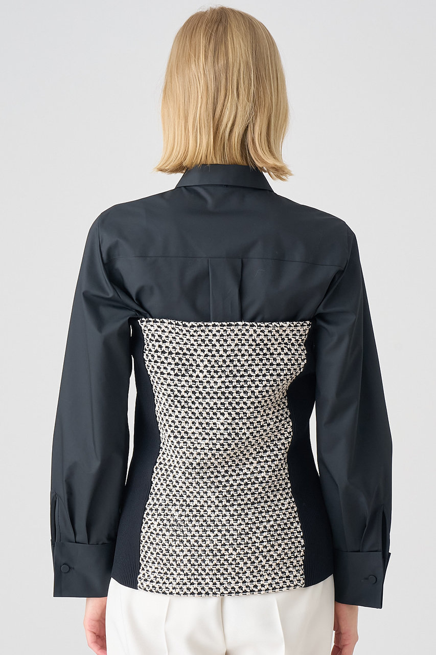 ANAYI(アナイ)｜カラミツイードチューブトップ/ピンク の通販