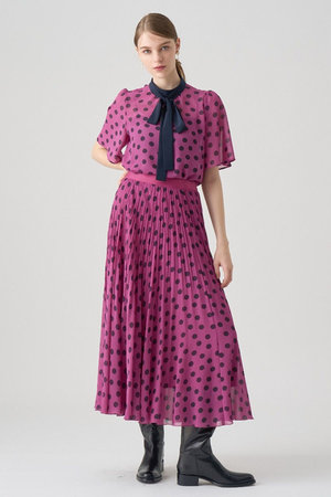 アナイ/ANAYIのポルカドットボウタイブラウス(110400/110402)