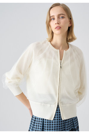 アナイ/ANAYIのメッシュレイヤージップブルゾン(110800/110802)