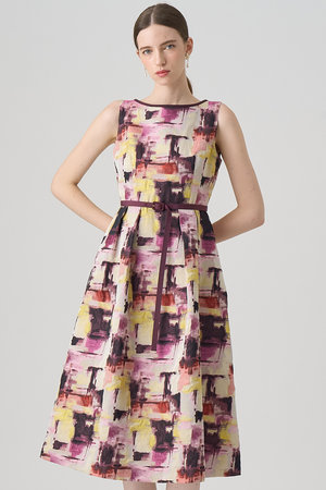 アナイ/ANAYIのチェックジャガードタックフレアワンピース(110500/110502)