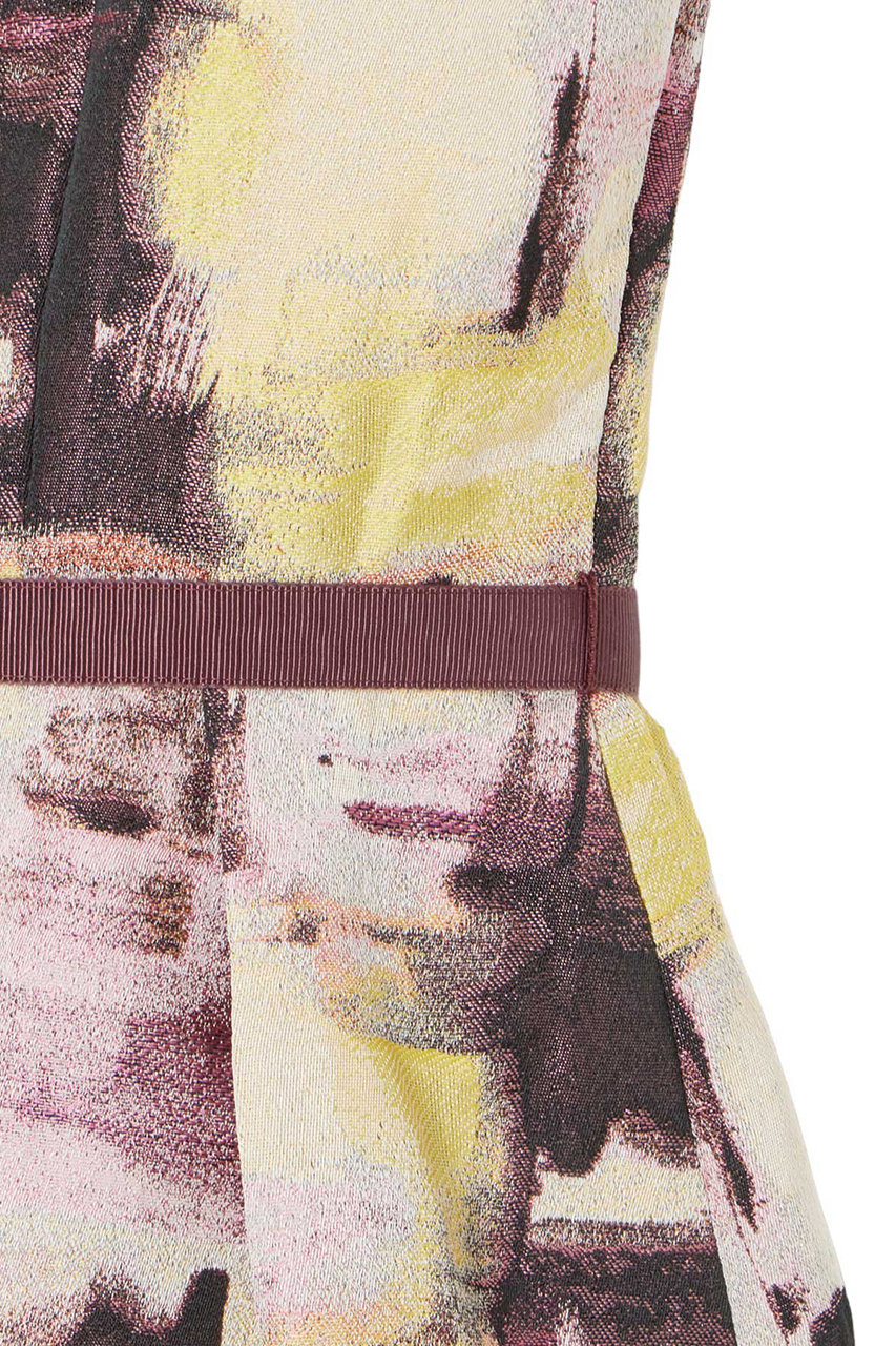 ANAYI(アナイ)｜チェックジャガードタックフレアワンピース/ピンク の