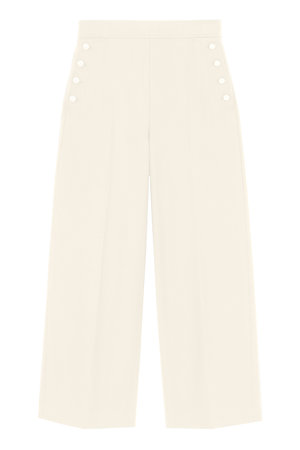 アナイ/ANAYIのツイル裏起毛サイドボタンパンツ(110600/110601)