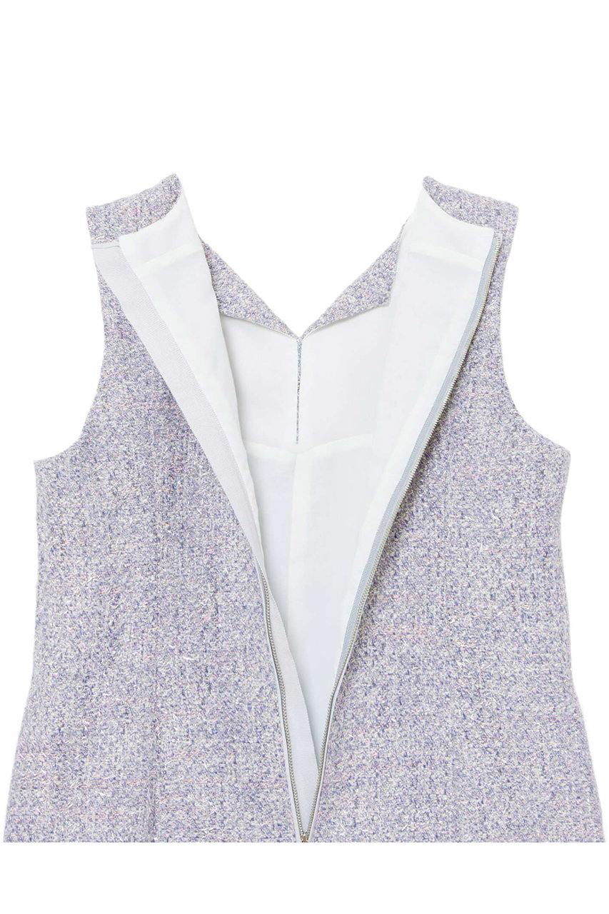 ANAYI(アナイ)｜メタルシャギーツイードワンピース/シルバー の通販