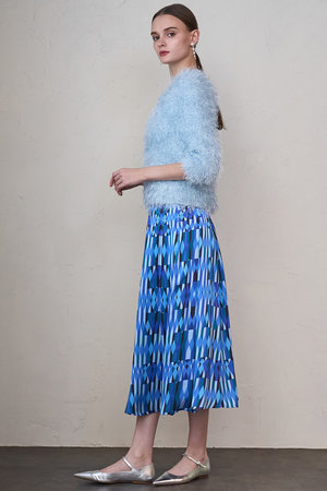 アナイ/ANAYIのアイシクルプリントタックスカート(110700/110703)