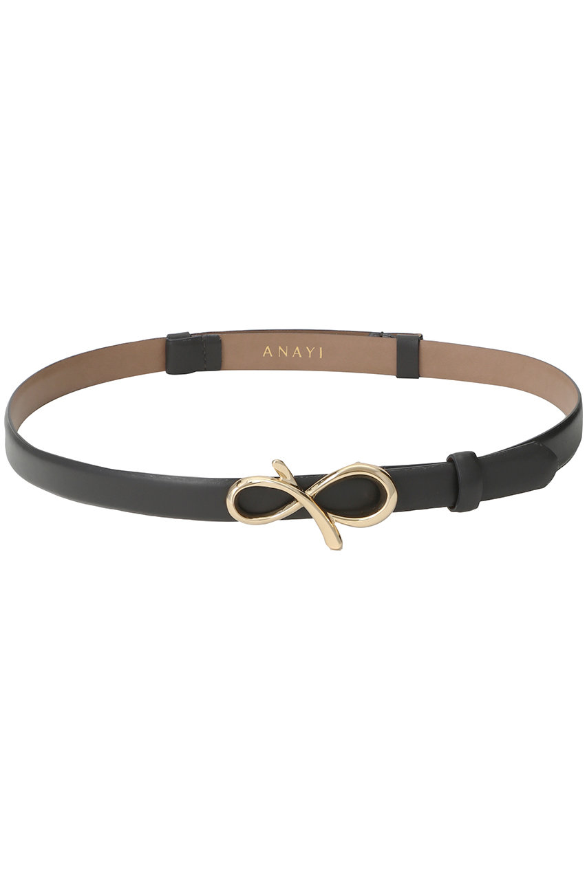 アナイ/ANAYIのモチーフバックルBELT(チャコールグレー/10251618070-95-010)