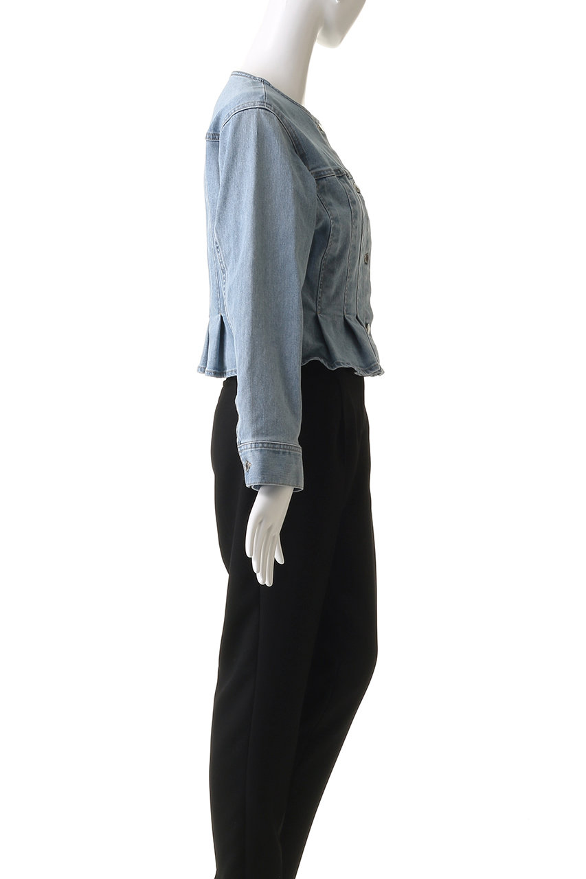 アナイ　デニムノーカラジャケット ストレッチデニムノーカラー ジャケット|ANAYI OFFICIAL ONLINE STORE