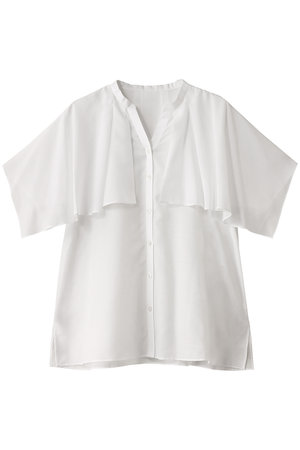 アナイ/ANAYIのスパンローンケープラッフルブラウス(110400/110402)