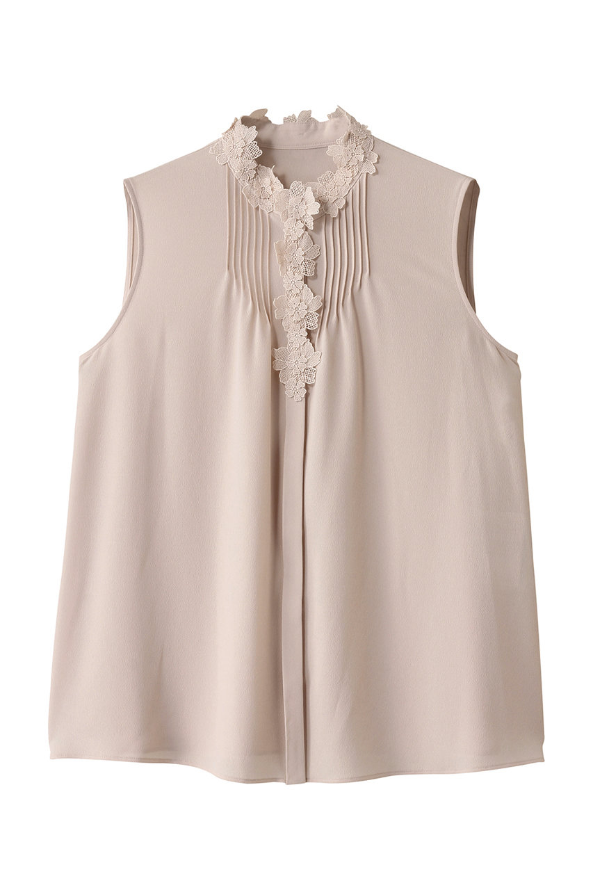 アナイ/ANAYIのジョーゼットフラワーノースリブラウス(ピンクベージュ/10251713600-13-380)