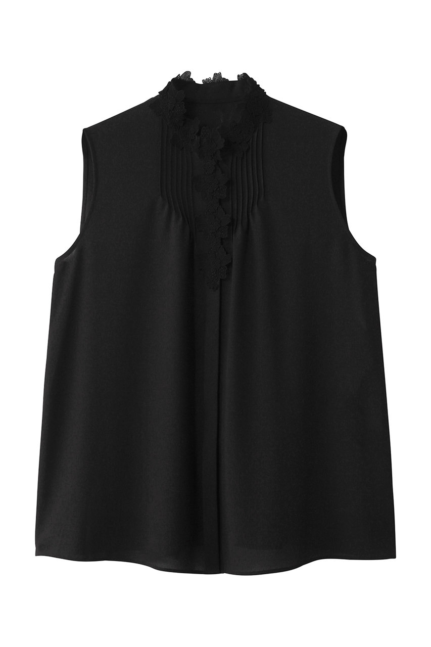 アナイ/ANAYIのジョーゼットフラワーノースリブラウス(ブラック/10251713600-13-380)