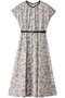 リーフカリグラフィーPTベルトツキワンピース アナイ/ANAYI ホワイト