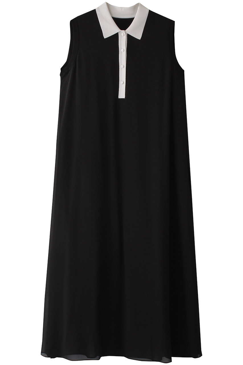 ANAYI シフォンコンビ配色カラーワンピース (ブラック2, 36) アナイ ELLE SHOP ANAYI シフォンコンビ配色カラーワンピース (ブラック2, 36) アナイ ELLE SHOP