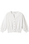 キーネックアソート釦カーディガン アナイ/ANAYI ホワイト