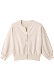 キーネックアソート釦カーディガン