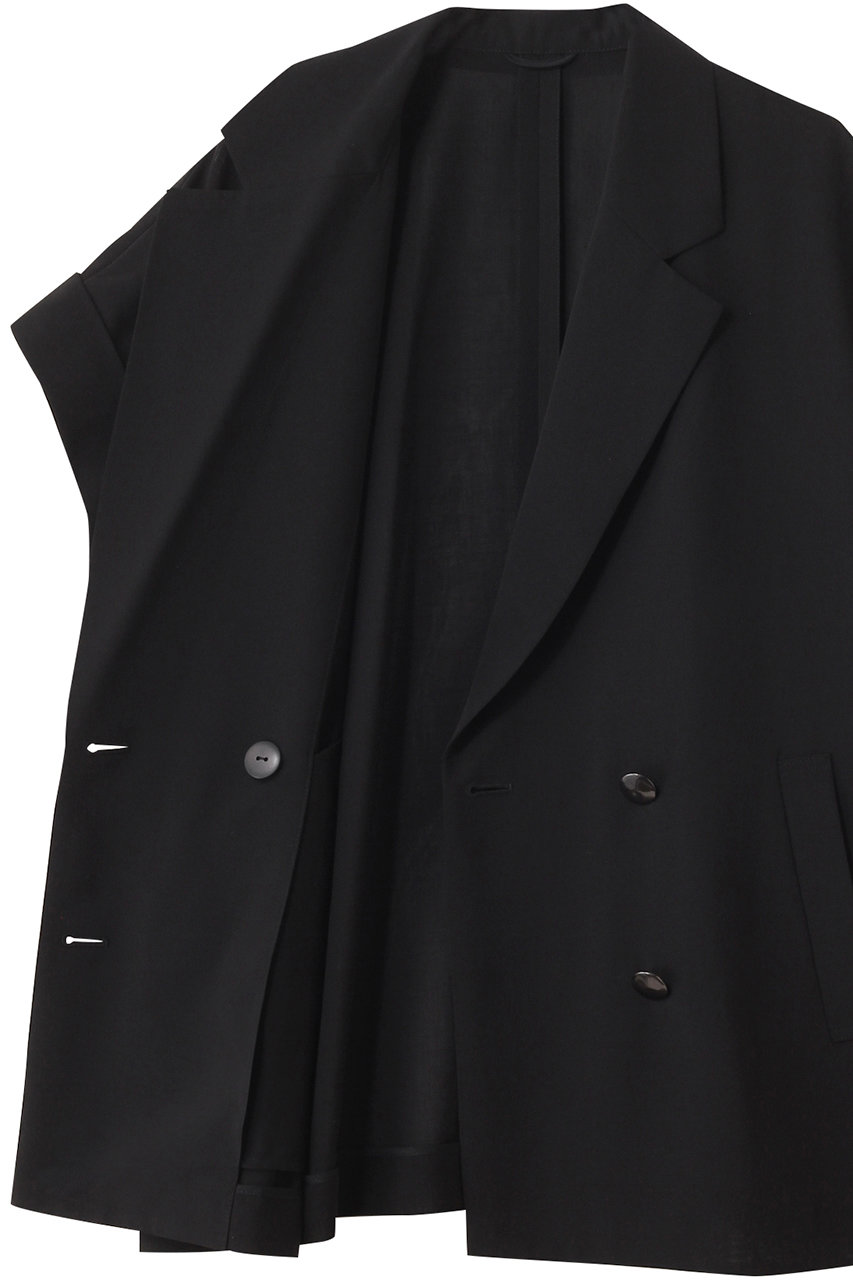 ANAYI(アナイ)｜リネンライクフレンチジャケット/ブラック の通販