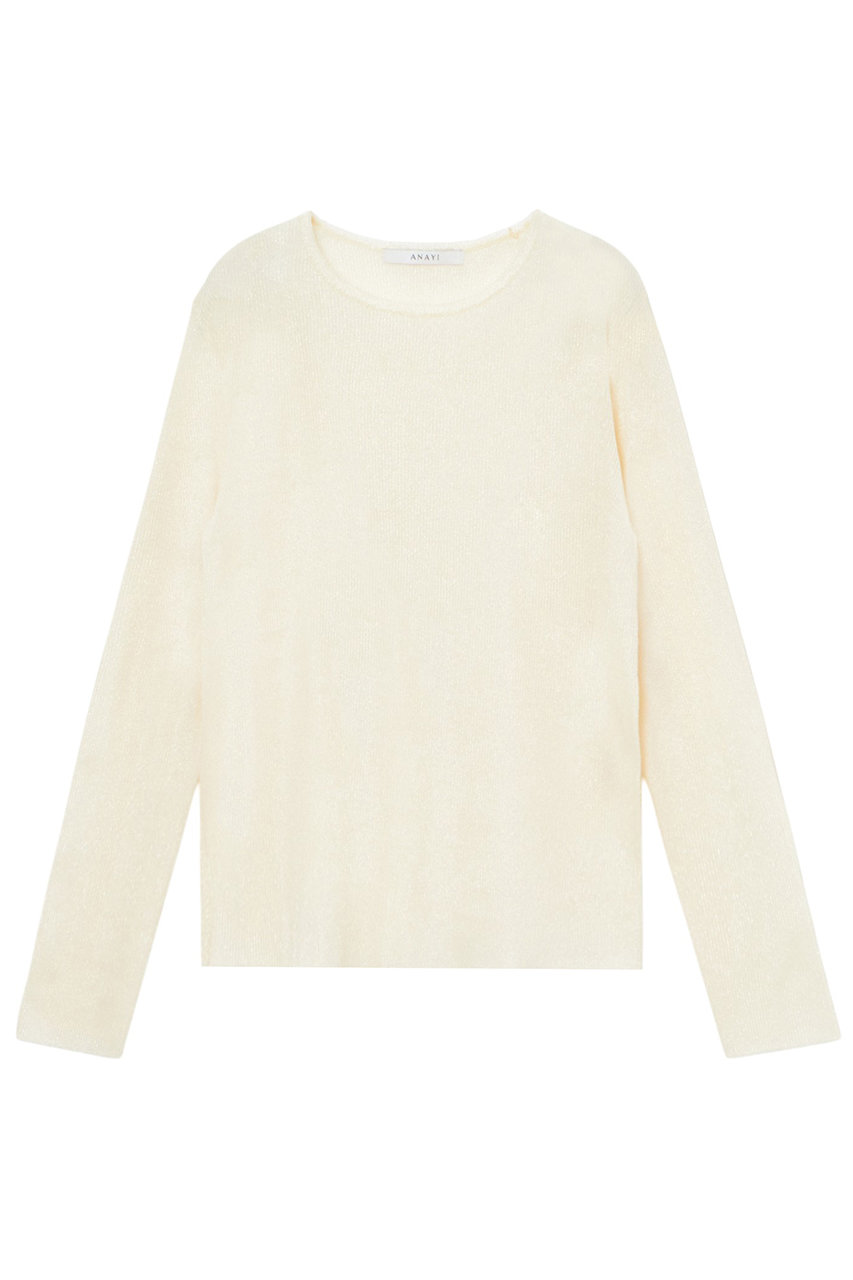 アナイ/ANAYIの【Eternal Line 2025】シアースパークリブ プルオーバー(ベージュ/10251816110-95-380)