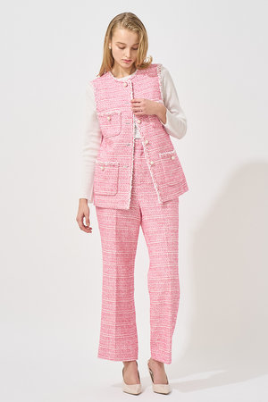 アナイ/ANAYIの【Eternal Line 2025】ミニドットツイード４ポケットジレ(110800/110806)