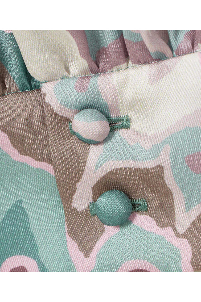 ANAYI(アナイ)｜アートフラワープリントサイドボウタイ ブラウス