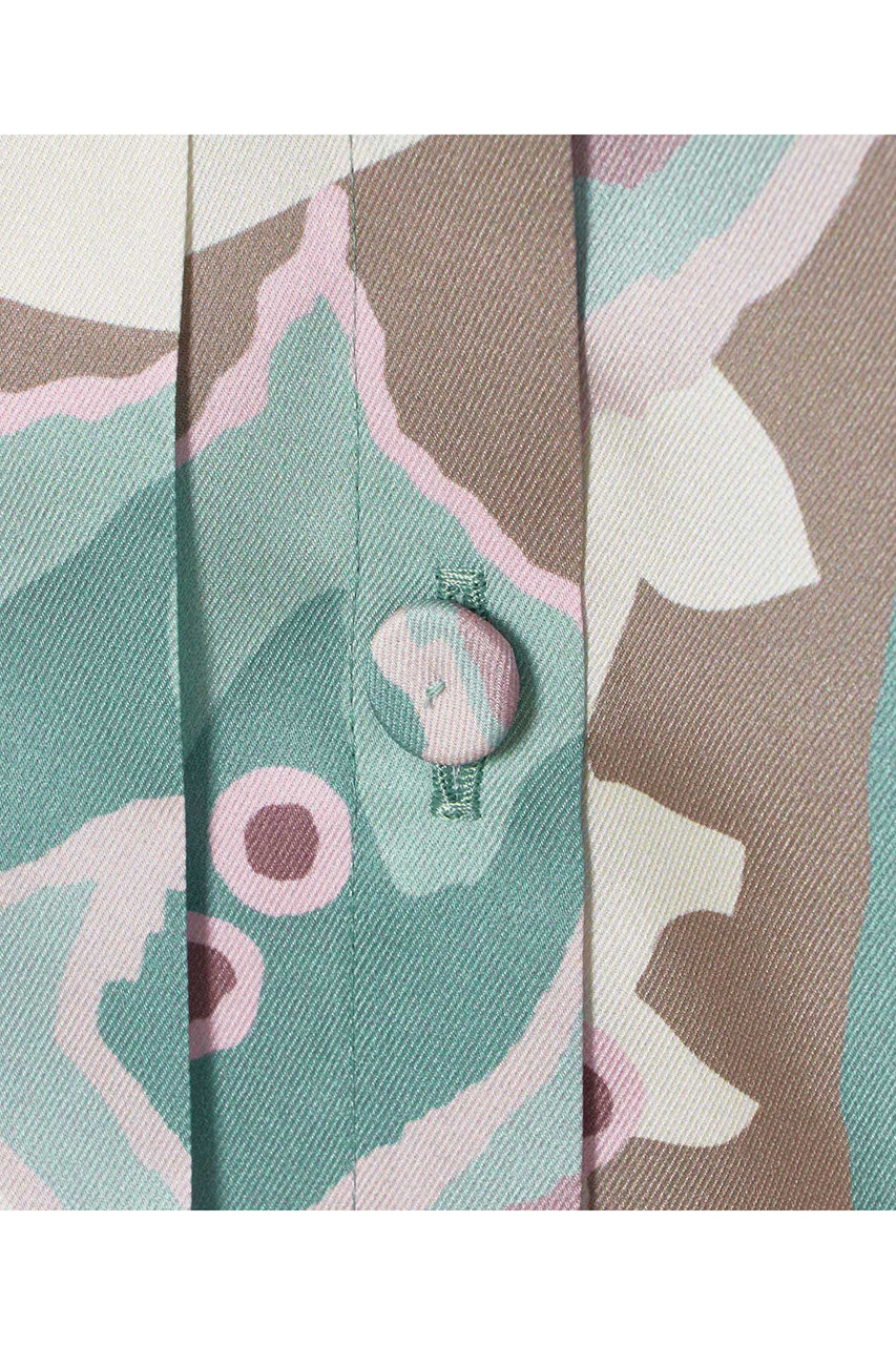 ANAYI(アナイ)｜アートフラワープリントサイドボウタイ ブラウス