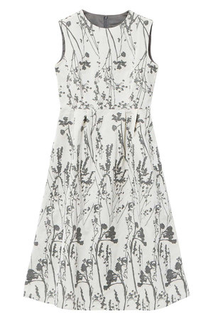 アナイ/ANAYIのシルエットフラワージャガードタック ワンピース(110500/110503)