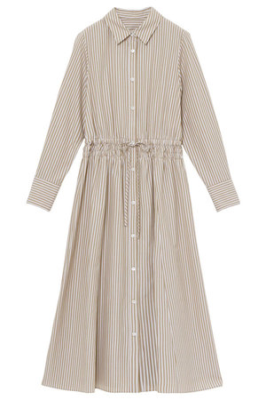 アナイ/ANAYIのストライプドロストシャツ ワンピース(110500/110503)