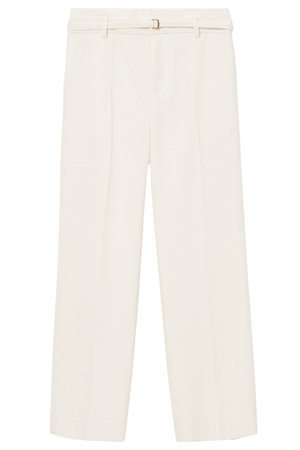 アナイ/ANAYIのライトスラブ切り替えベルトパンツ(110600/110601)