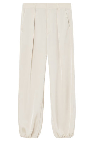 アナイ/ANAYIのストレッチサテンワークパンツ(110600/110601)