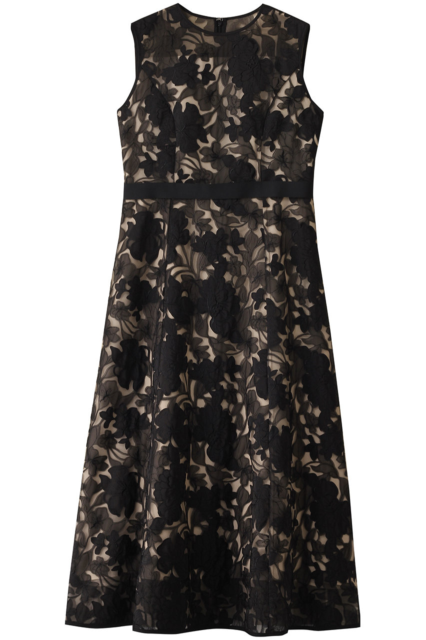 アナイ/ANAYIのフラワーエンブロイダリーフレアワンピース(ベージュ/10251714090-11-380)