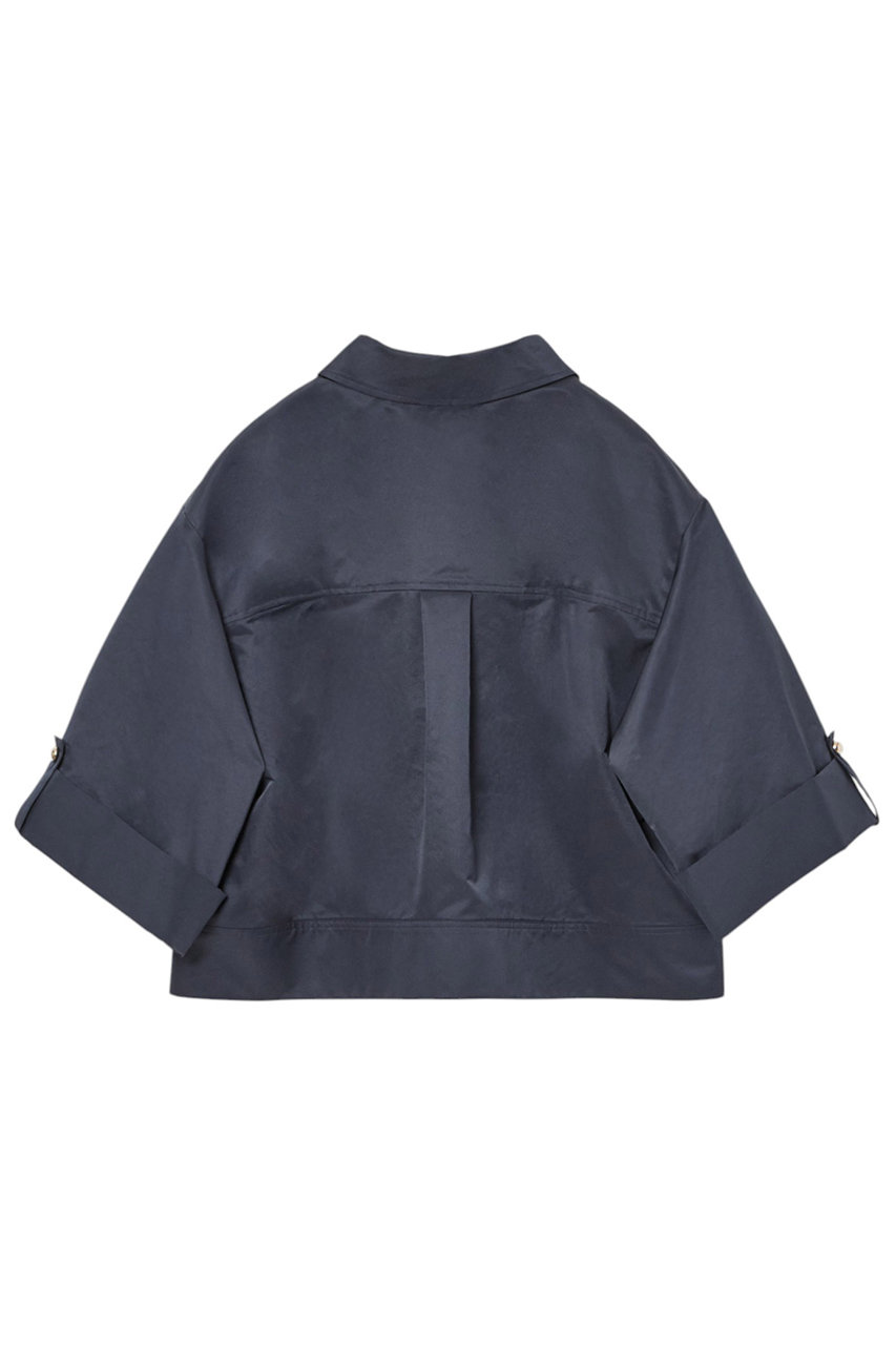 ANAYI(アナイ)｜ツイルクロップドシャツ/ネイビー の通販｜ELLESHOP