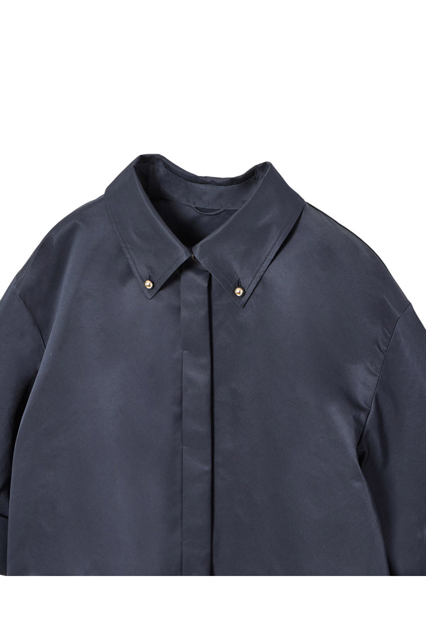 ANAYI(アナイ)｜ツイルクロップドシャツ/ネイビー の通販｜ELLESHOP