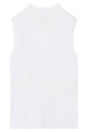 アナイ/ANAYIのアセテートポリエステルノースリーブプルオーバー(110300/110301)