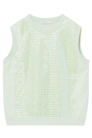 アナイ/ANAYIのスパンコールエンブロイダリープルオーバー(110300/110301)