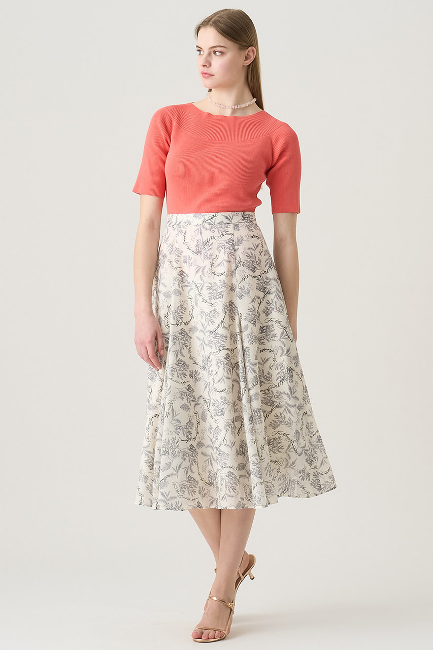 フレアスカート　アナイ セットアップ対応商品】ストレッチナイロンタックフレア